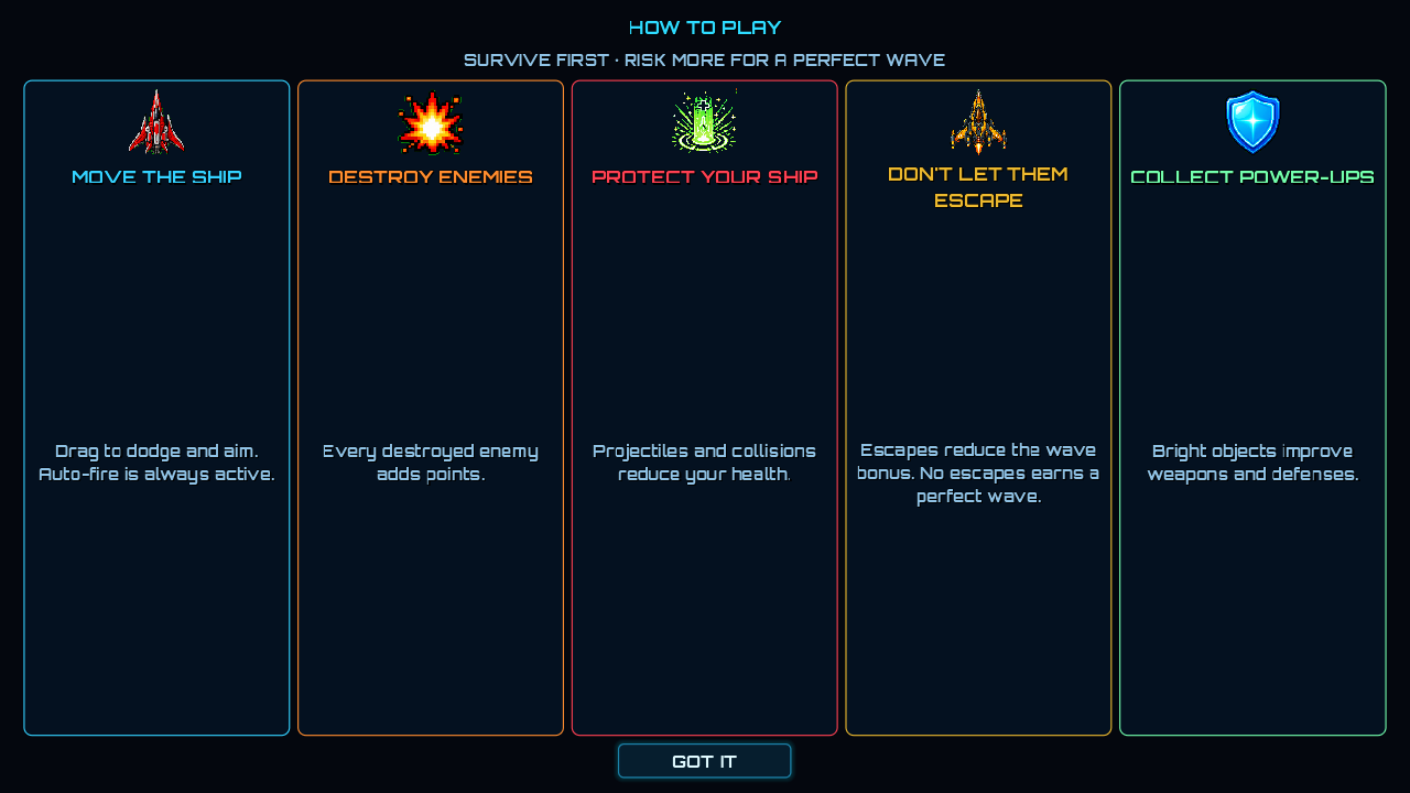 How to Play landscape de Cosmic Rampage 1.0.4