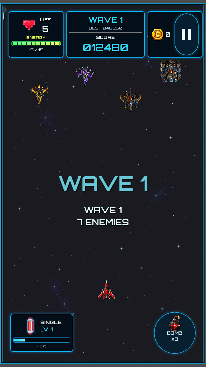 Gameplay portrait de Cosmic Rampage 1.0.4